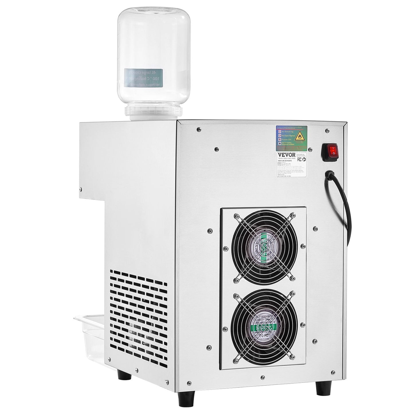 Commercial Snowflake Ice Cream Machine 397LBS/24H Stainless Steel For Ice Cream