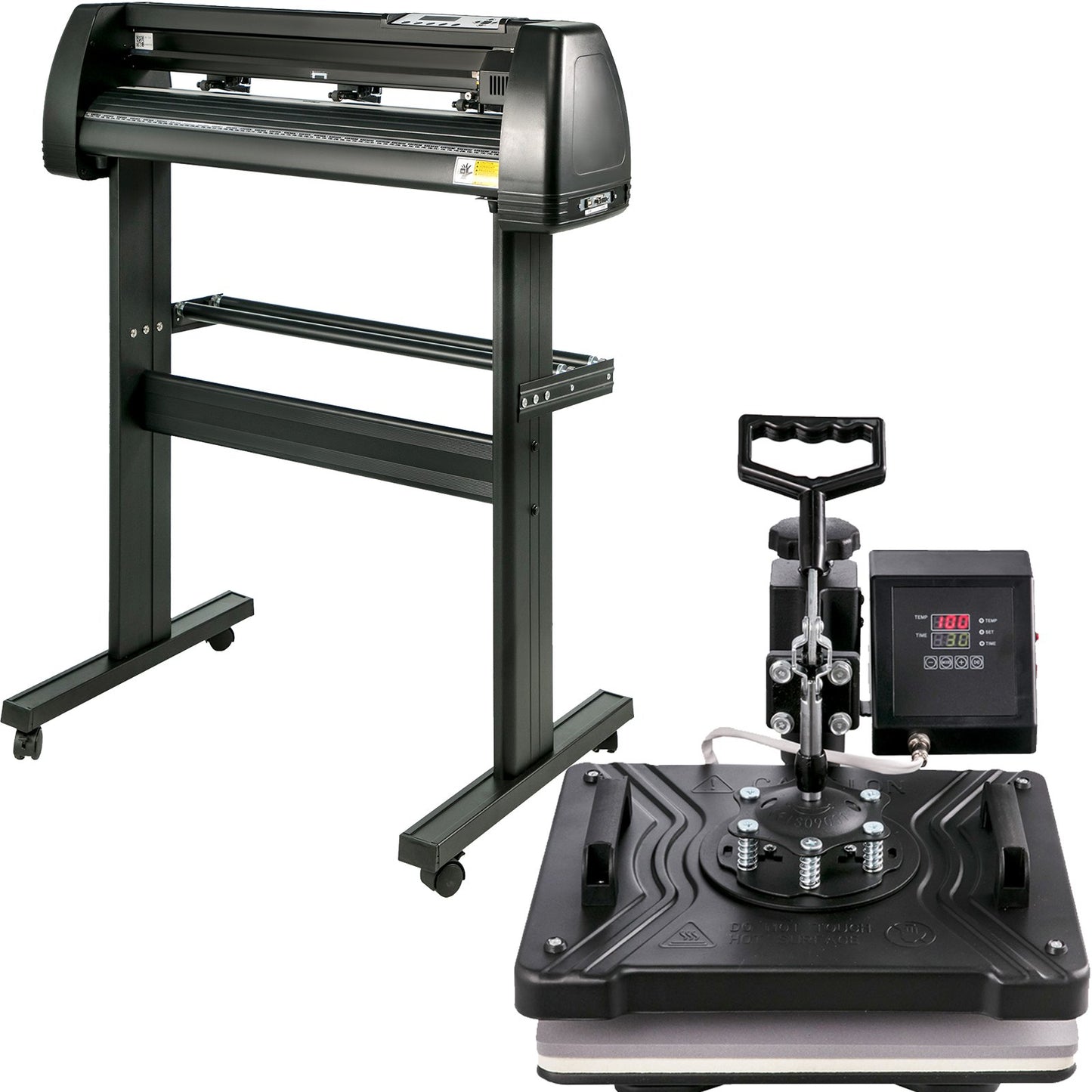 5-in-1-Wärmepresse-Transfermaschine, 30,5 x 38,1 cm, mit 86,4 cm Vinyl-Schneideplotter-Maschinen-Kit, Kunsthandwerksdrucker, Sublimation (86,4 cm/870 mm), Begrenzung (86,4 cm/870 mm)