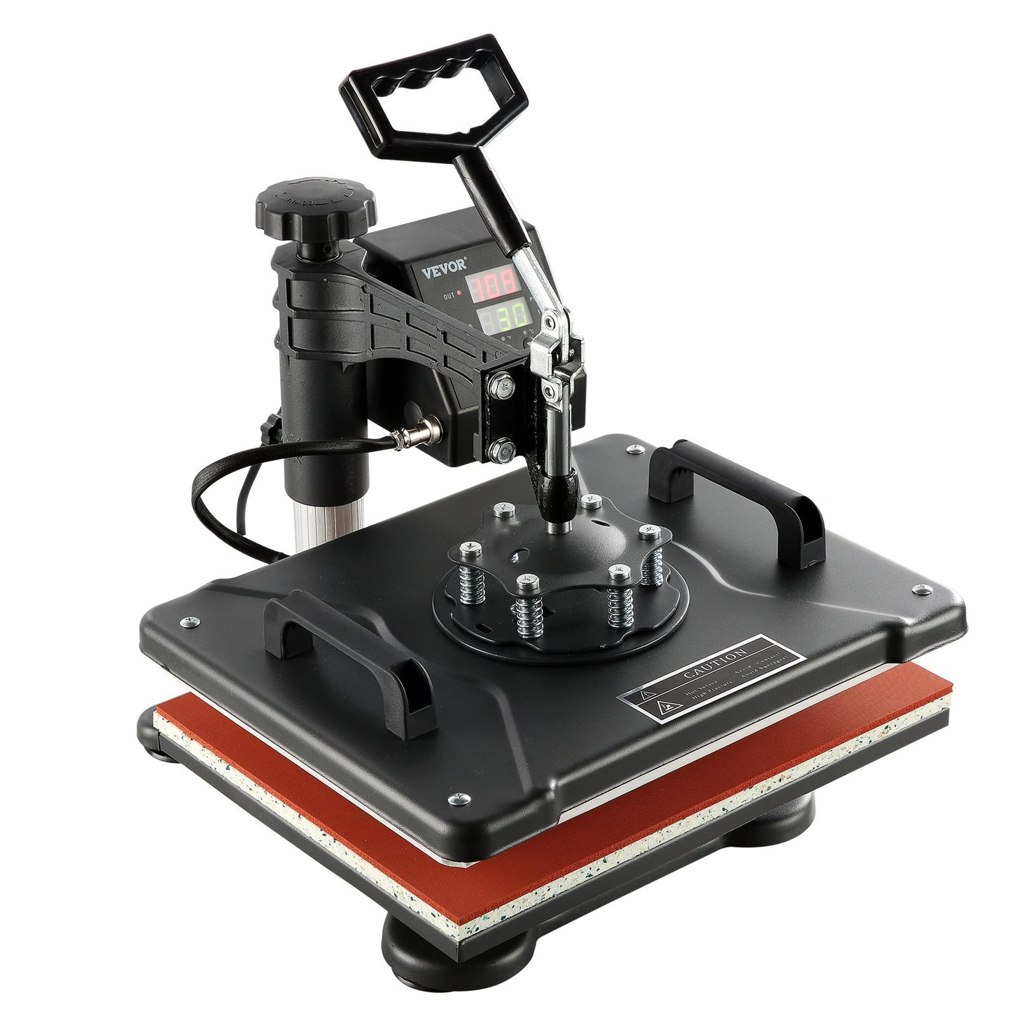 Wärmepresse, 8-in-1-Wärmepresse, 38 x 30 cm, T-Shirt-Presse, Tassendruckmaschine, multifunktionale Wärmeübertragungsmaschine für T-Shirt, Tassen, Hüte, Platten, Sublimationsdruck