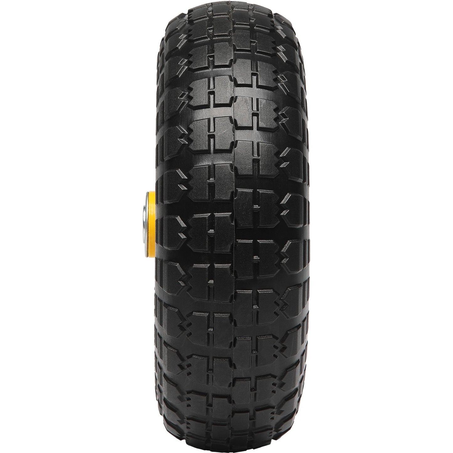 Solid PU Run Flat Tire Wheel Flat Free Tubeless Tire 10" 2-pack 400 lbs