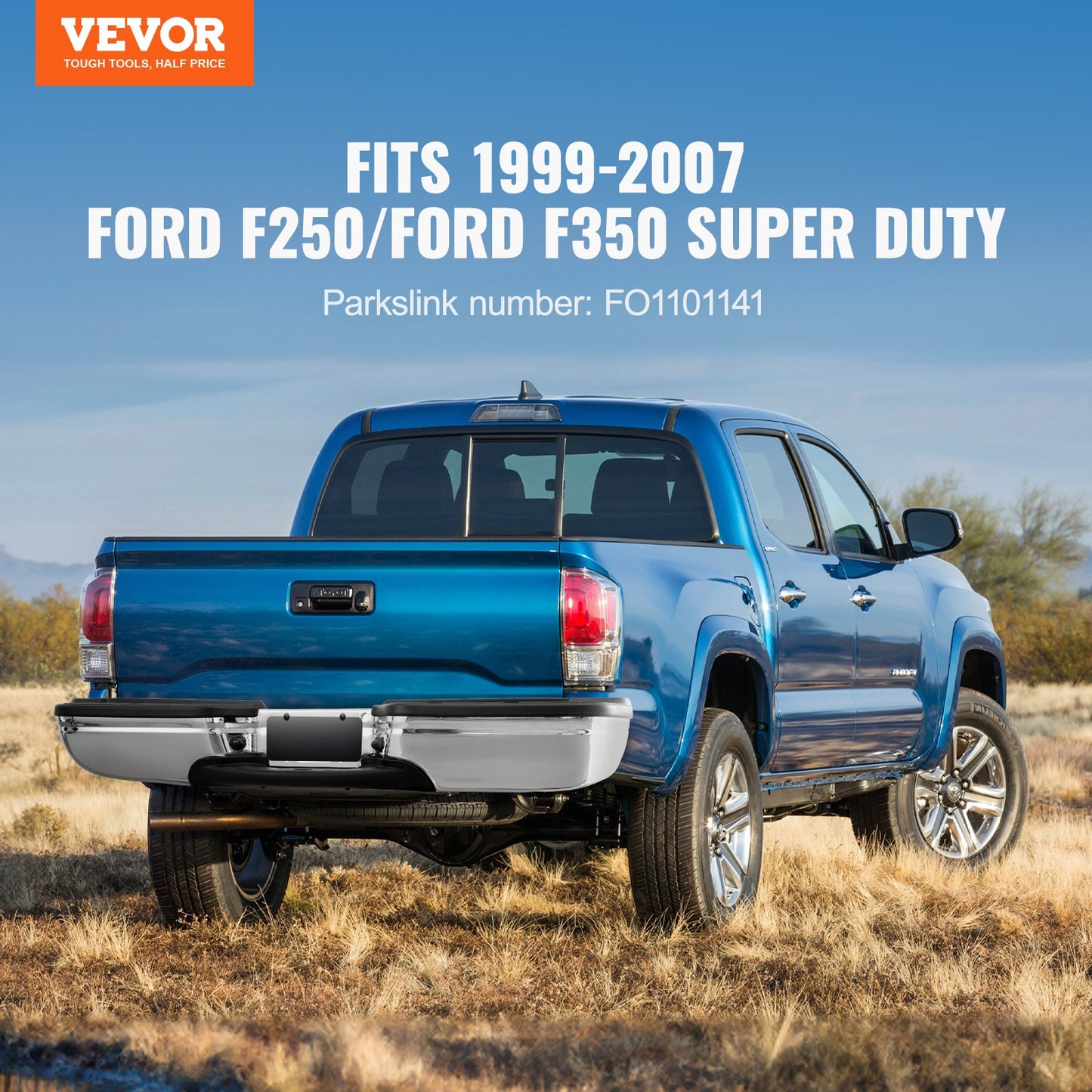 Rear Step Bumper Steel Bumper for 1999-2007 Ford F250/Ford F350 Super Duty