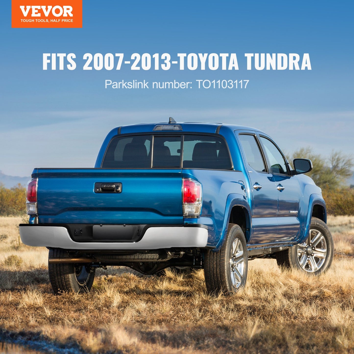 Stoßstange hinten, Chromstahl, für Toyota Tundra 2007–2013