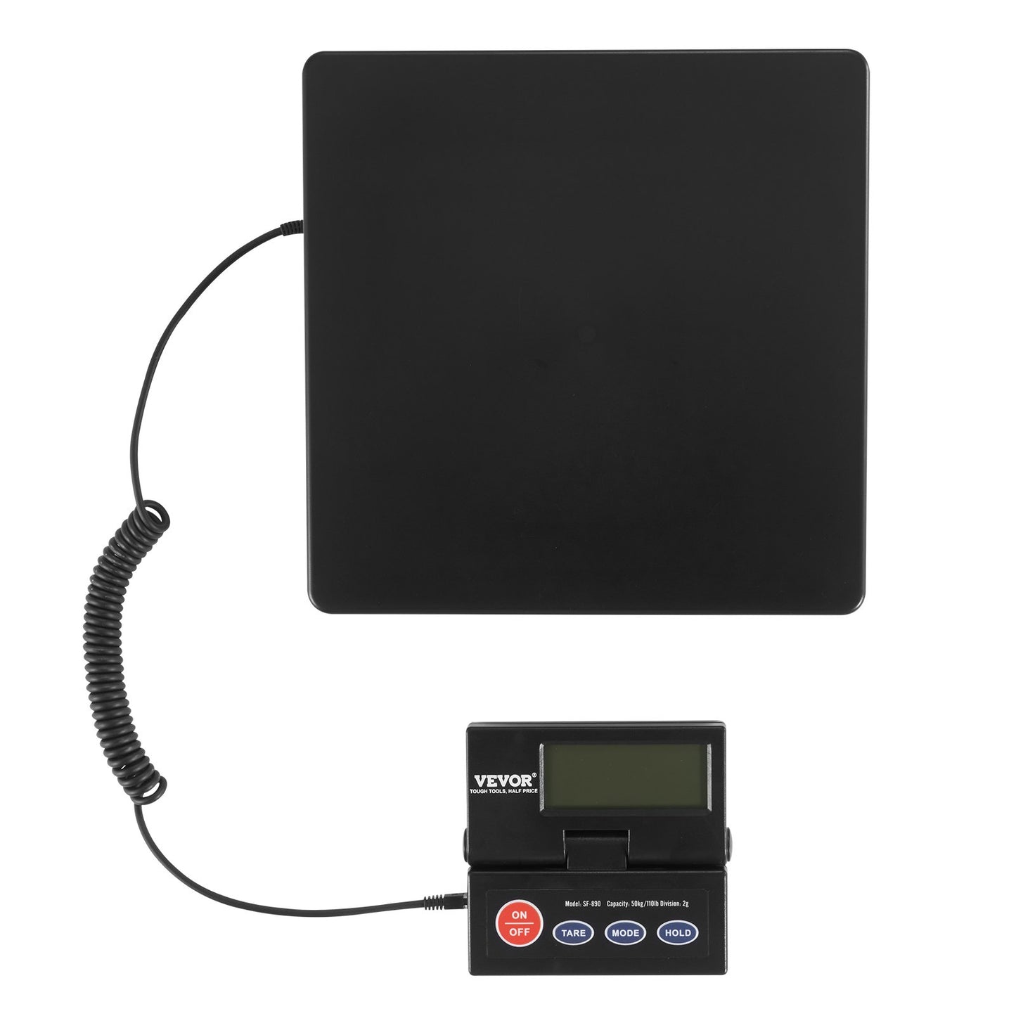 Fraktvåg Digital postvåg 110 lbs x 0,07 oz. AC/DC-paket LCD