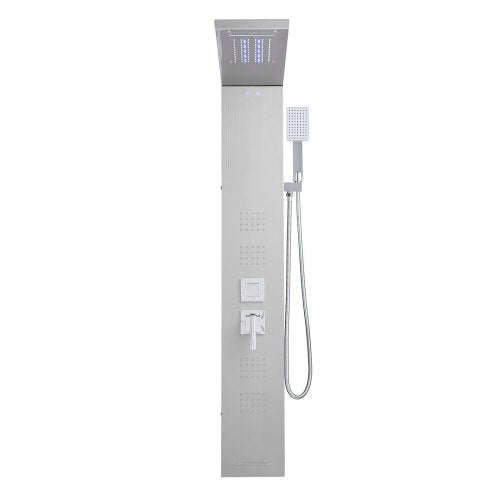 Shower Panel Tower System Stainless Steel Pillar Rain Nozzle 5 Positions | EU