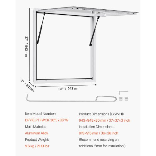 92x92 cm serveringssystem för matvagnar, markis