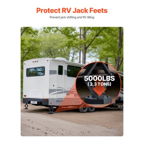 RV Leveling Pads 5000 lbs 4 st Gummi Trailer Jack Pads Scissor Jack Fötter | EU