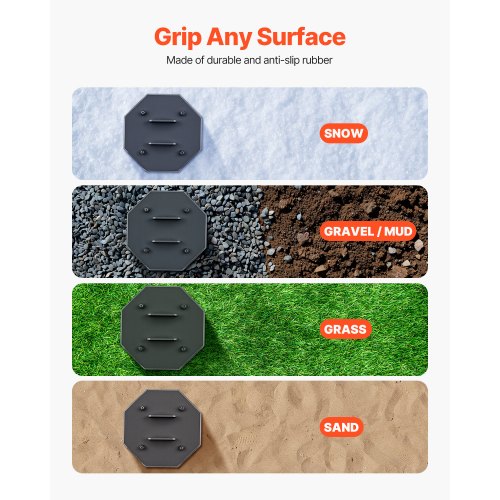 RV Leveling Pads 5000 lbs 4 st Gummi Trailer Jack Pads Scissor Jack Fötter | EU