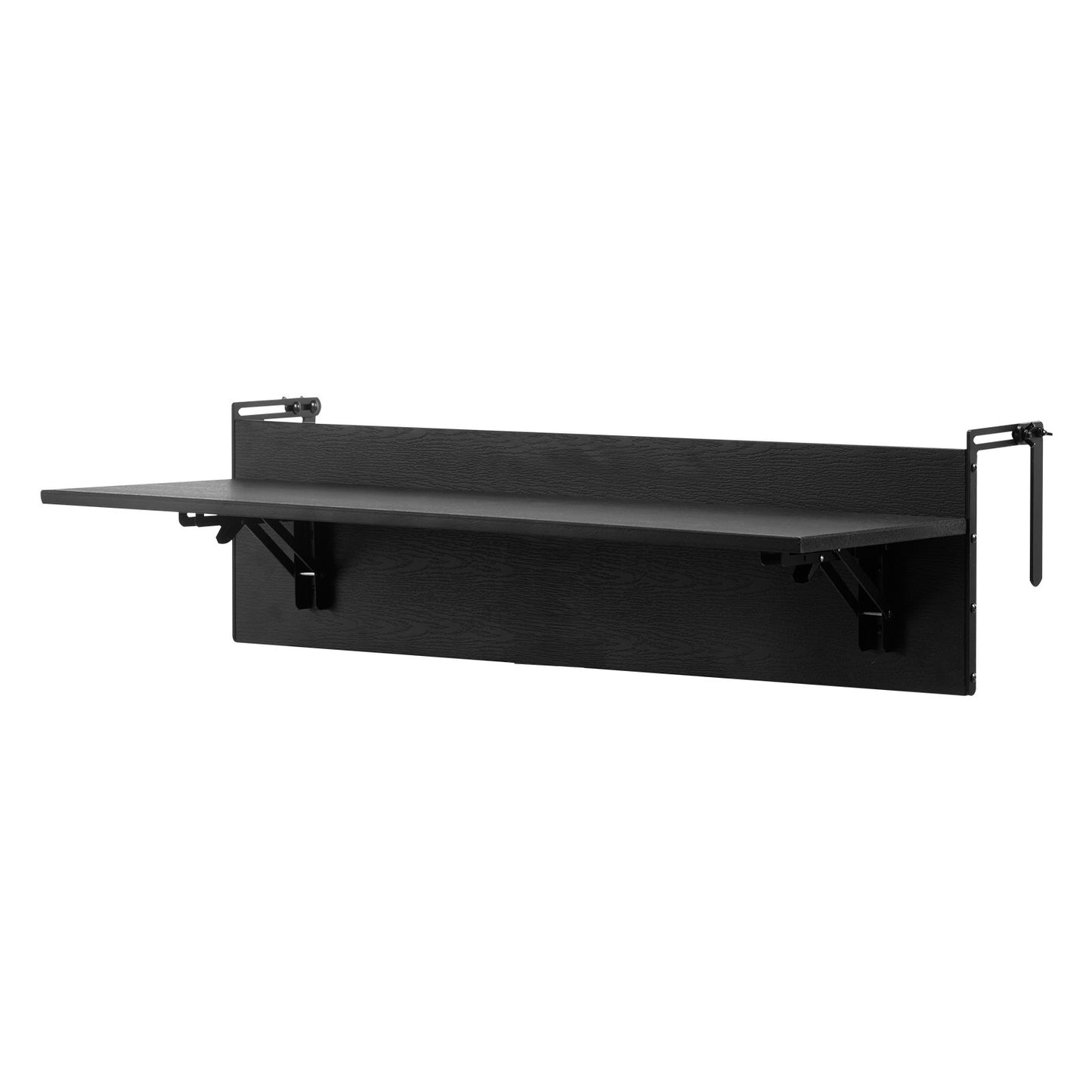Balkonghängande bord 12 x 32 tum Uteplatsräcke Barbord Fällbart