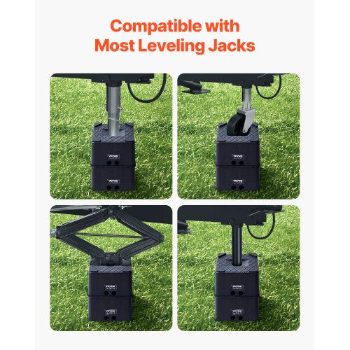 Domkraftblock 2 st 6" höga 6000lbs husbilsnivåblock för 5:e hjul | EU