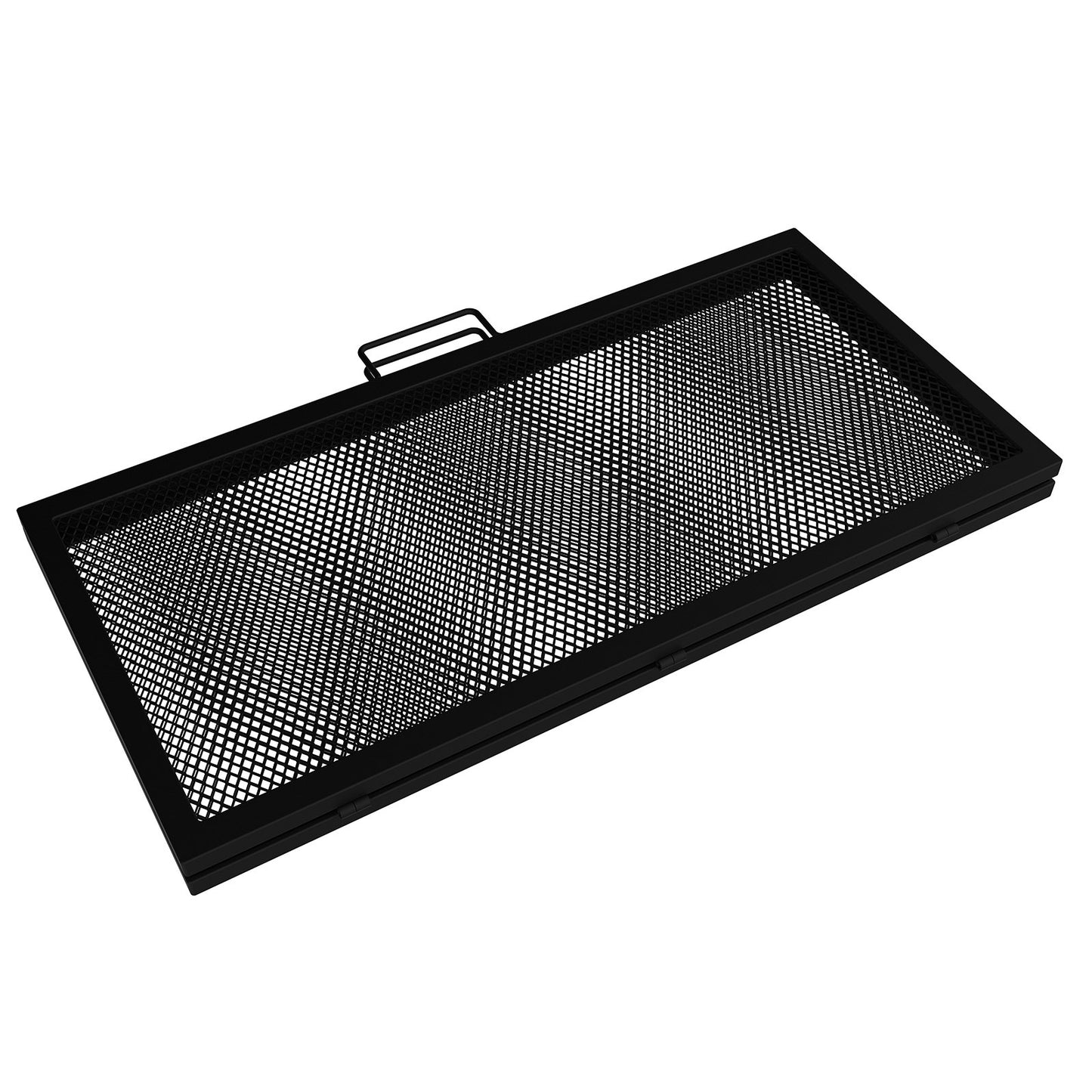Quadratischer Grillrost, Feuerstelle, Grill mit X-Markierungen, faltbar, 91,4 x 91,4 cm