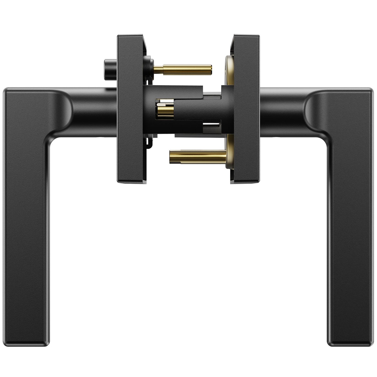 Privacy Door Handle 10 PCS Matte Black Square Door Lever Interior Keyless