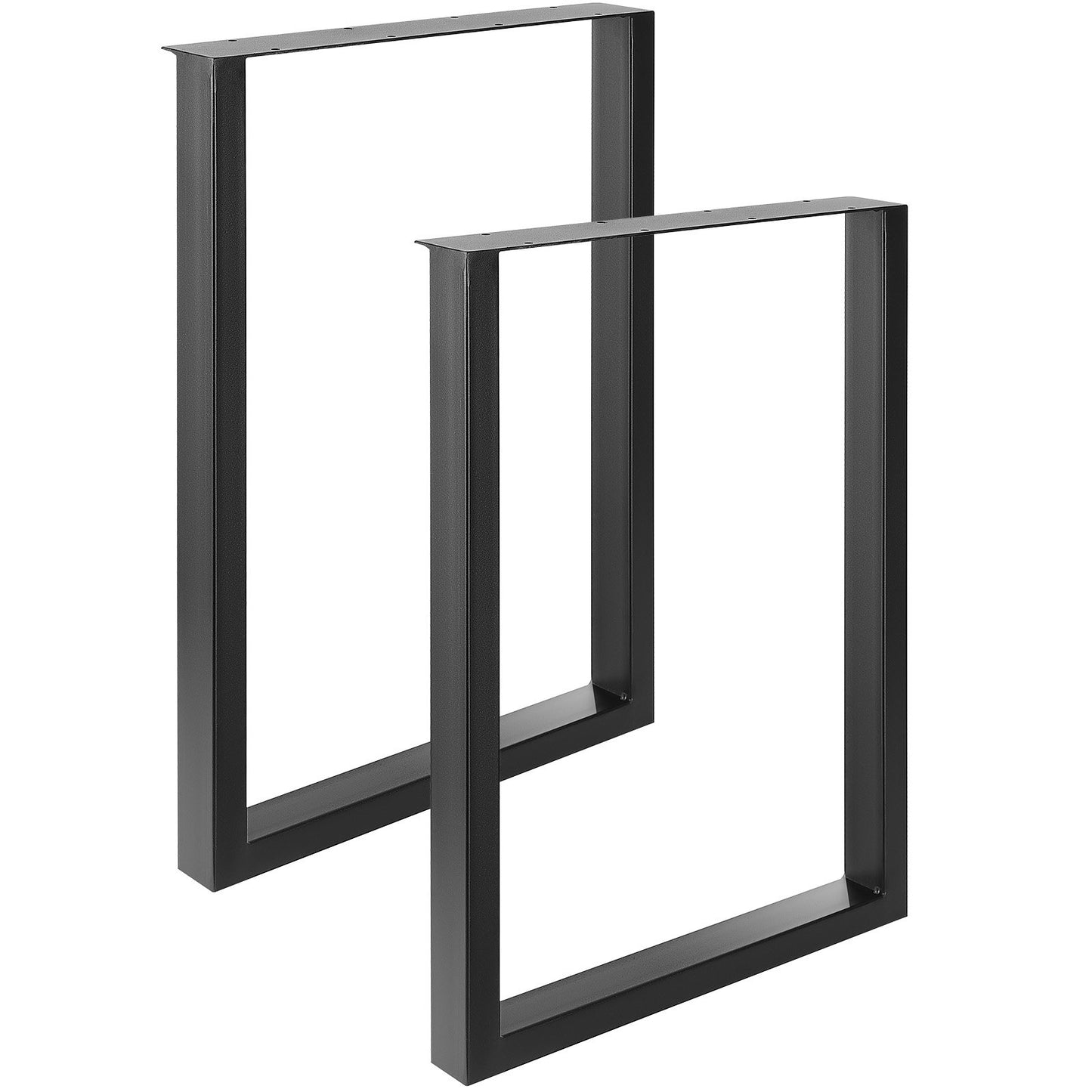 711,2MM justerbara möbelben, fyrkantiga förstärkta stålkontorsbordsben Set med 2 för gör-det-själv, maxbelastning 453,6 kg Heavy Duty skrivbordsben, snabbinstallation & rika tillbehör Ben Svart