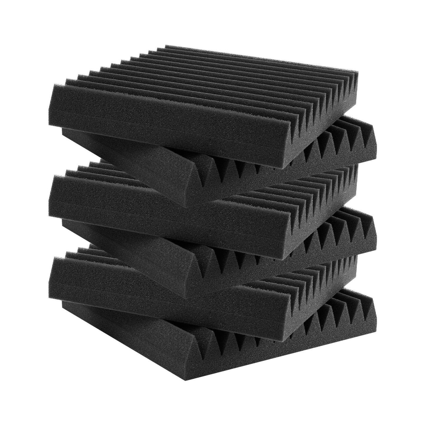 Akustiska skumpaneler 36-pack 12 x 12 x 2 tum för studiovägg och tak