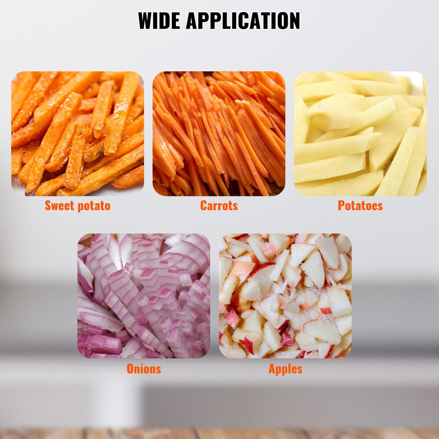 Commercial Vegetable Fruit Chopper 3/8″ Blade Heavy Duty Professional Food Dicer Kattex French Fry Cutter Onion Slicer Stainless Steel for Tomato Pepper Potato Mushroom Shredding
