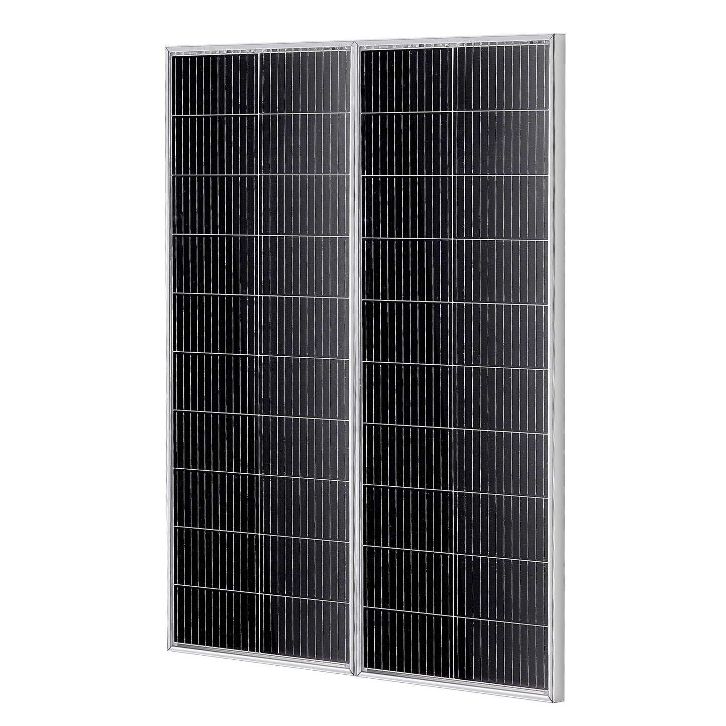 200W monokristallin solpanelsats 2st solpaneler och laddningskontroll