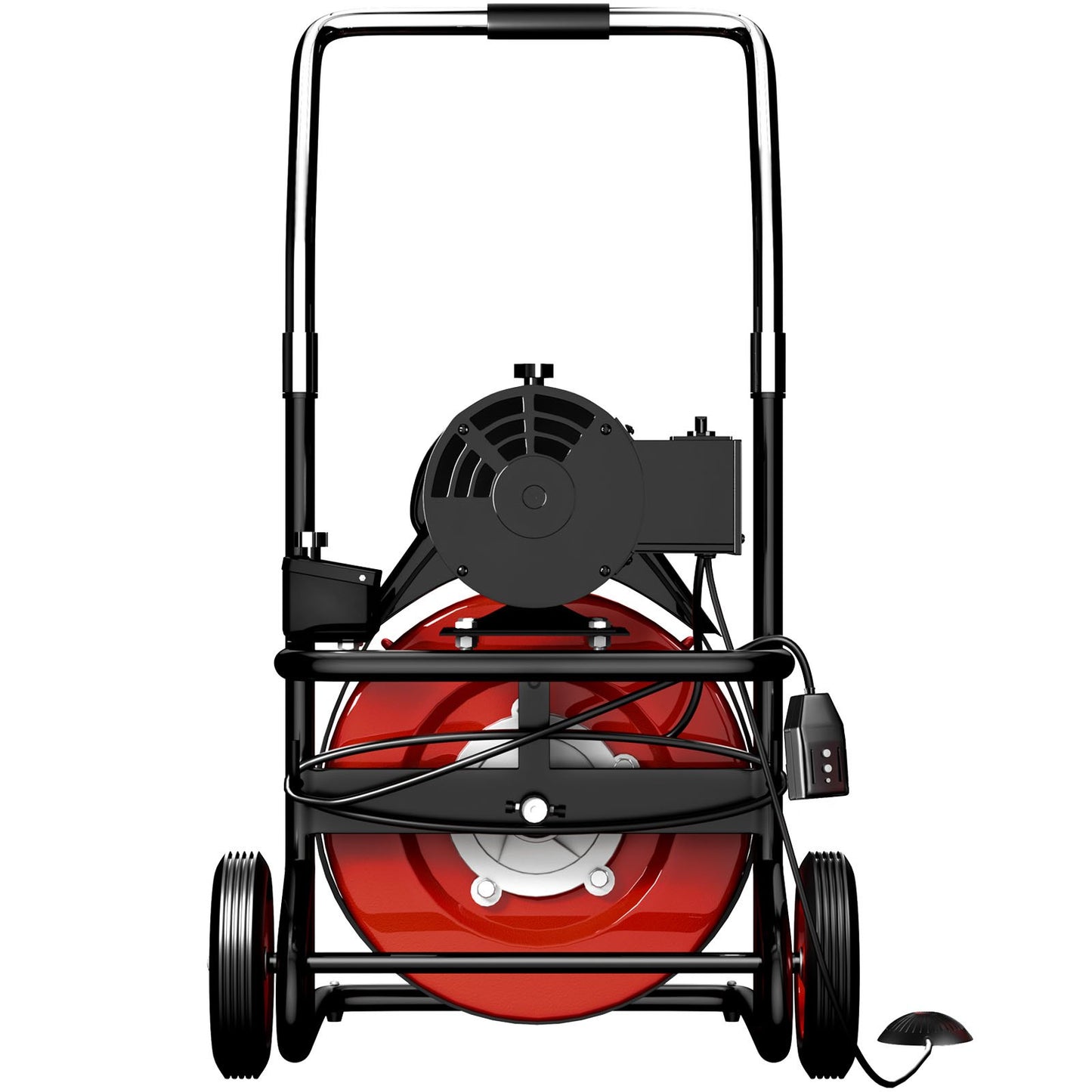 Drain cleaner 50' x 1/2" Drain cleaning machine 370W drain clog w/ cutter 1750R/min with 4 cutters and foot switch for 3/4"-4" (20mm-100mm) pipes