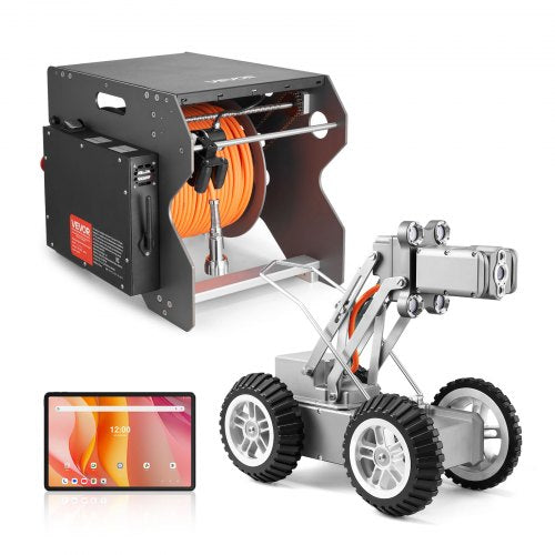 Avloppsrörsinspektionsrobot 197FT VVS-krypvagn med fram-/bakkamera