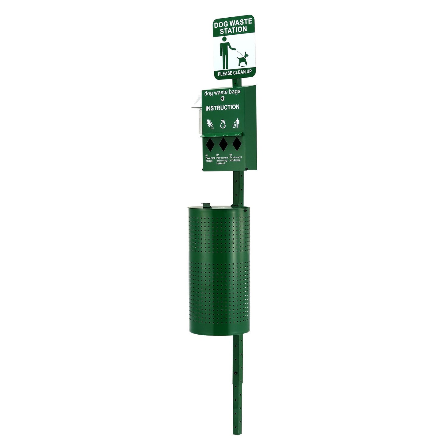 Dog waste station with 600 dog poop bags Commercial Park Pet Poop Station