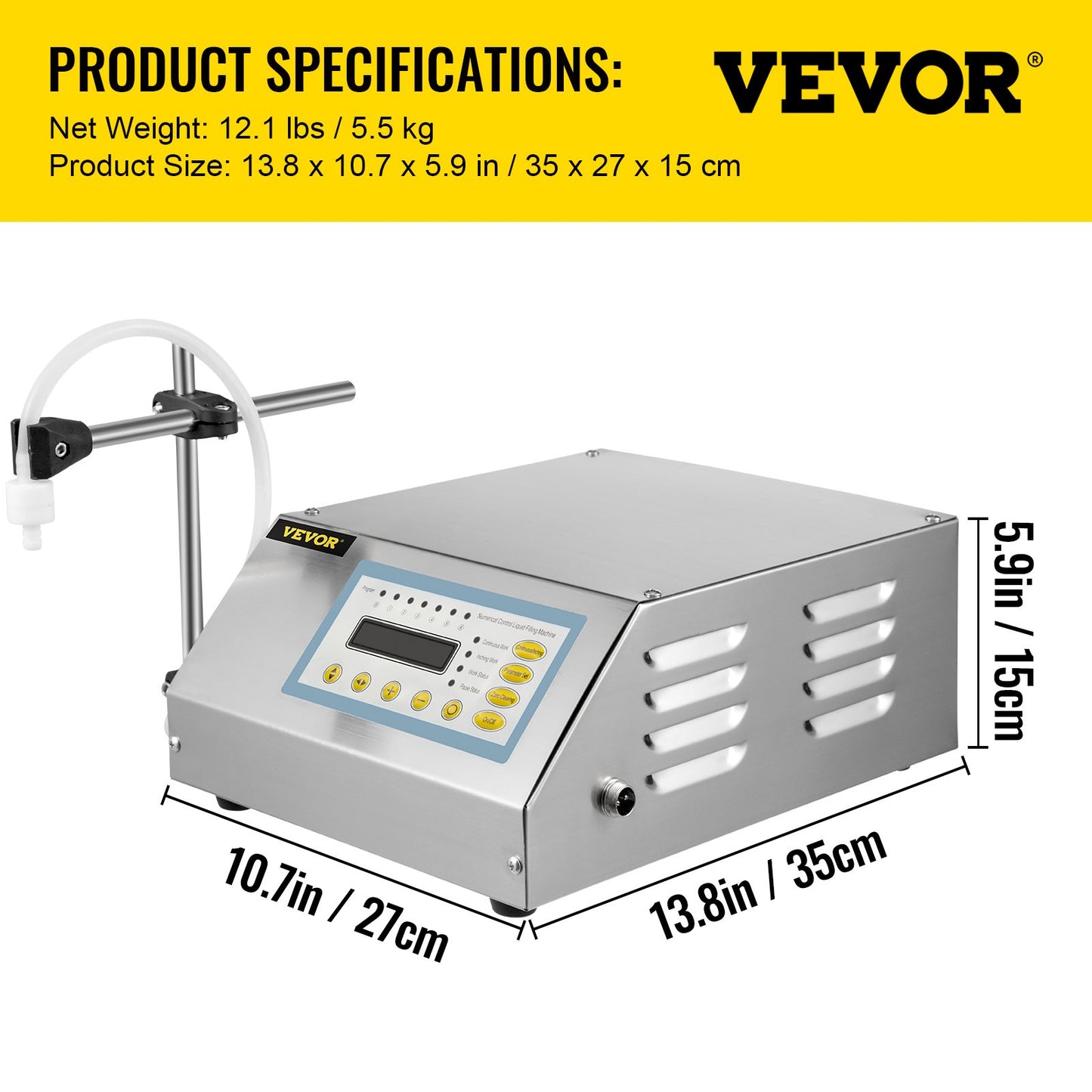 Flüssigkeitsfüllmaschine 2-3500 ml GFK-160 LCD-Bildschirm Digitale Steuerpumpe Flüssigkeitsfüllmaschine Automatische Flüssigkeitsfüllmaschine
