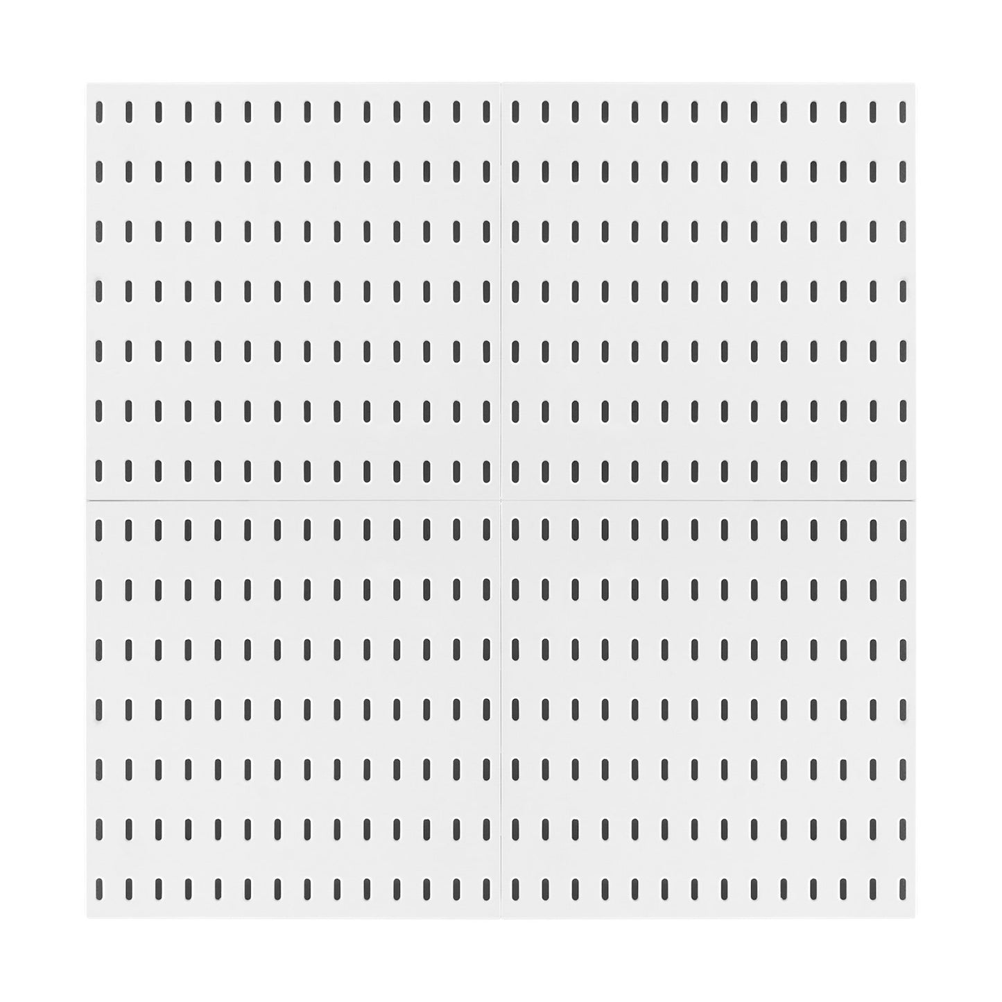 Pegboard Combination Kit 11 x 11" Plastic Pegboard 4 Panels for Home White