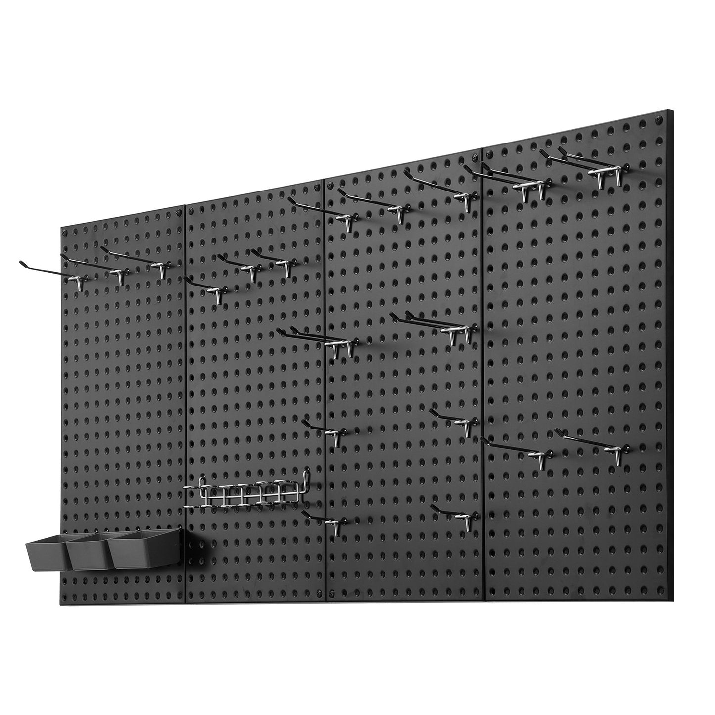 Metal Pegboard Paneler 4 paneler 24" x 12" Wall Organizer för Garage Tool