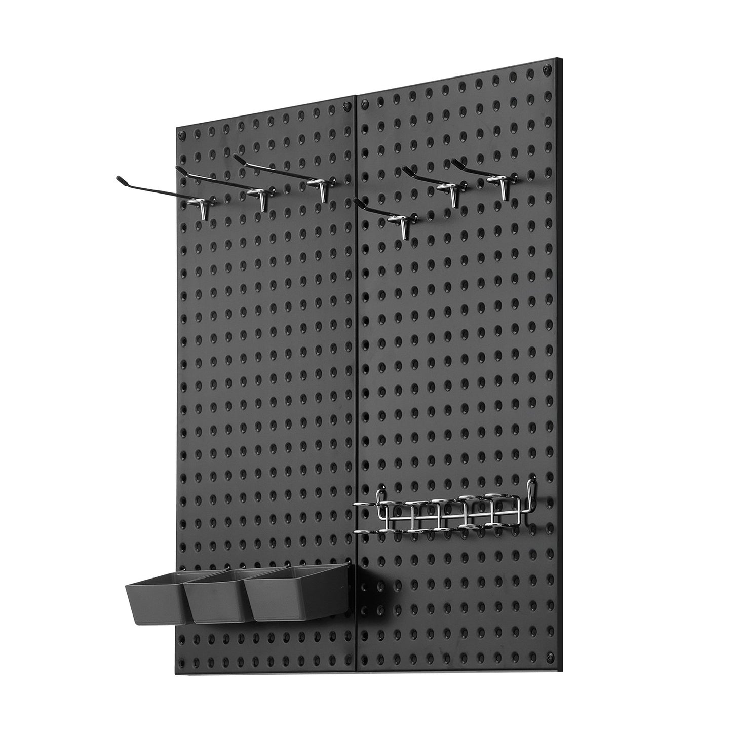 Metal Pegboard Paneler 2 paneler 32" x 16" Wall Organizer för Garage Tool