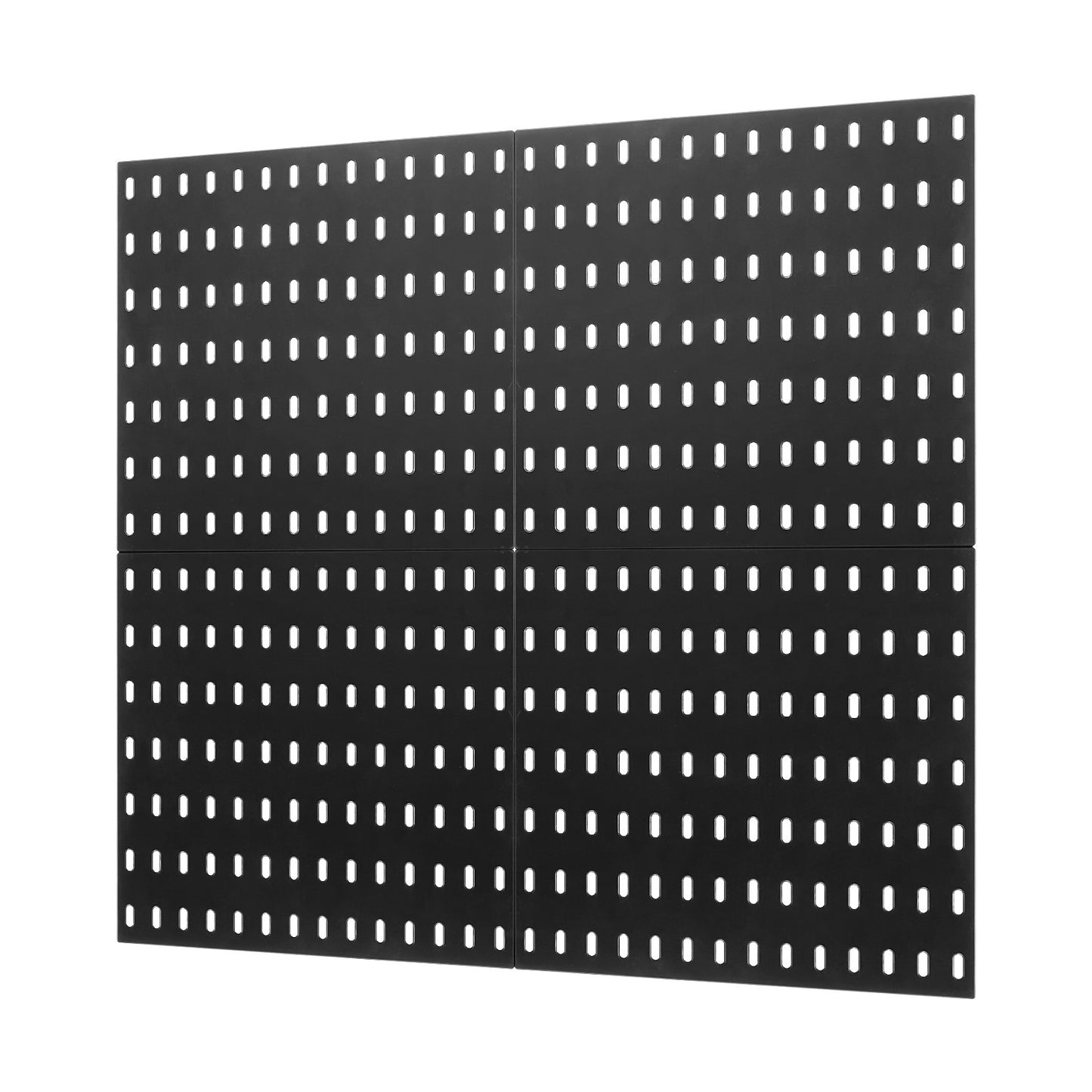 Pegboard Combination Kit 11 x 11" Plastic Pegboard 4 Panels for Home Black