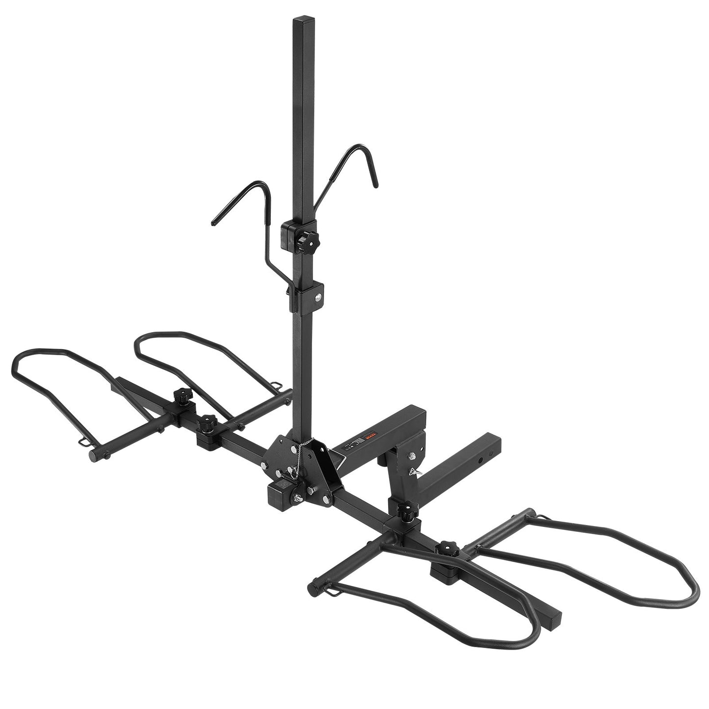 Hitch Mount Bike Rack, 2-Bike Platform Style, 160 LBS Max Capacity Bike Rack Hitch for 2-Inch Receiver, Titling and Folding Bike Rack with Tires Up to 5" Wide, for Car, SUV, Truck, RV, Rectangular Interface