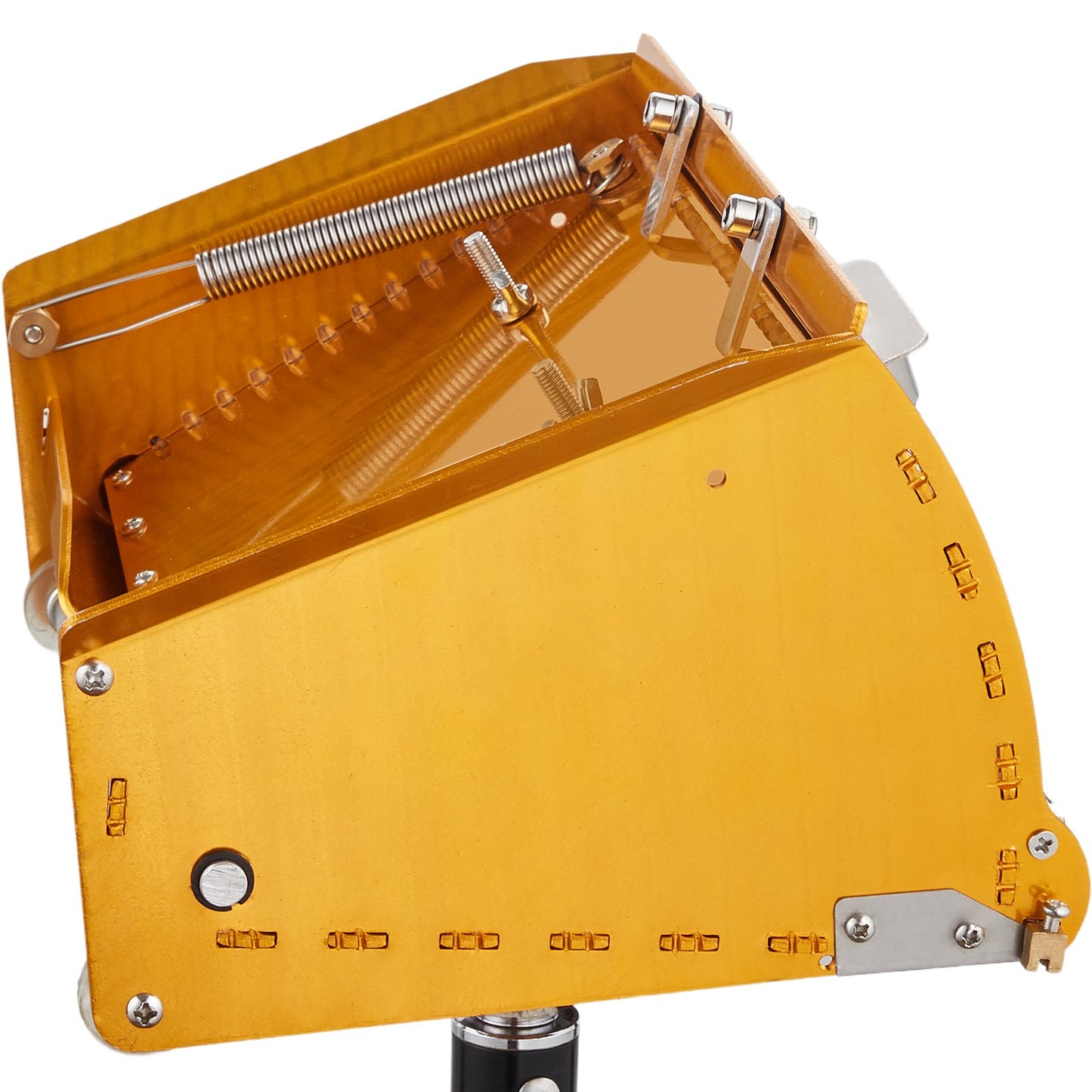 Drywall Flat Box, 10-inch Wide Quick Clean, Aluminum Finish Mud Box for Drywall, Wallboard, Sheetrock, Bonus Mudguard, Extra 2 Stainless Steel Blades (10/12-inch)