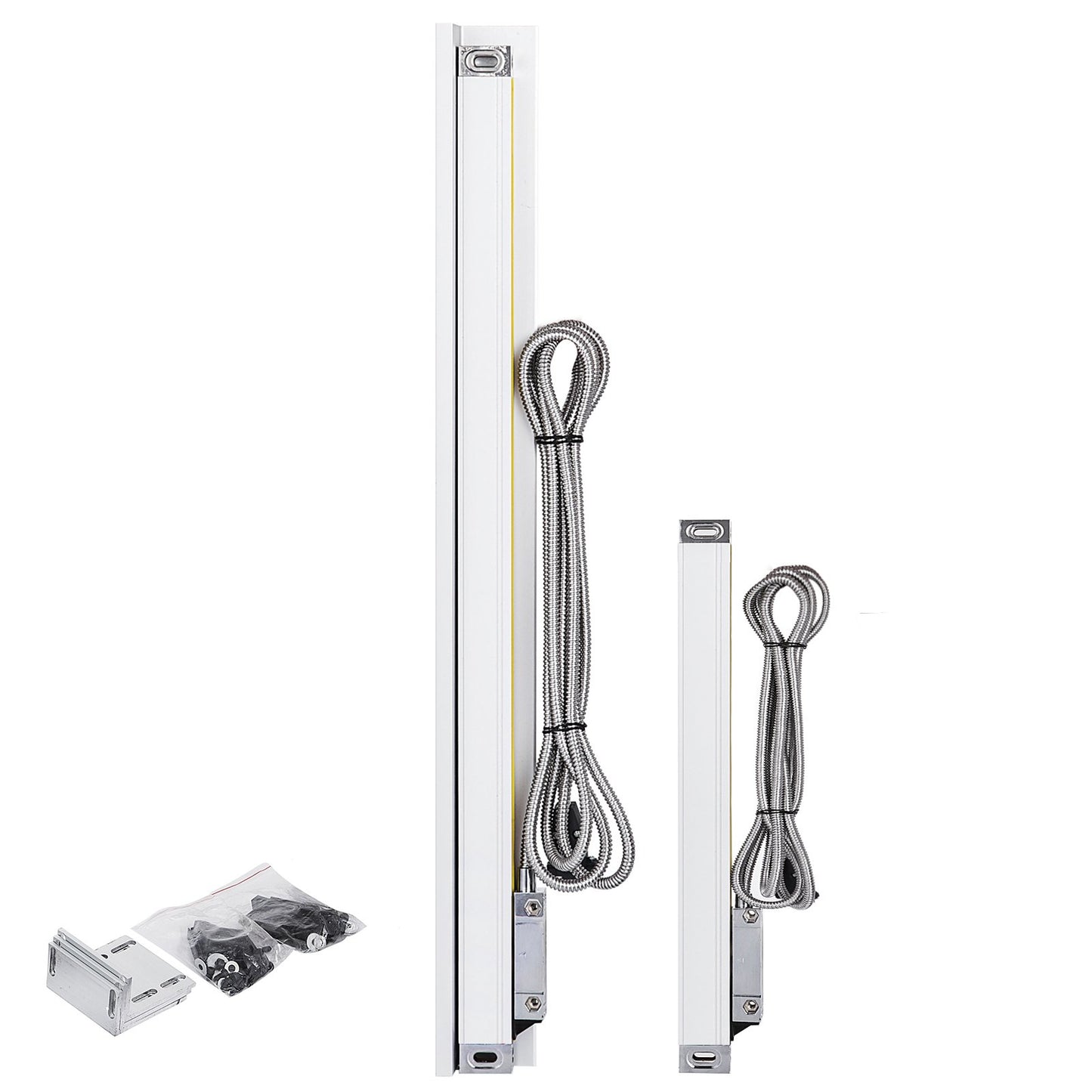 2 precision linear scales with lengths of 250 mm and 1000 mm (10 inches and 40 inches)