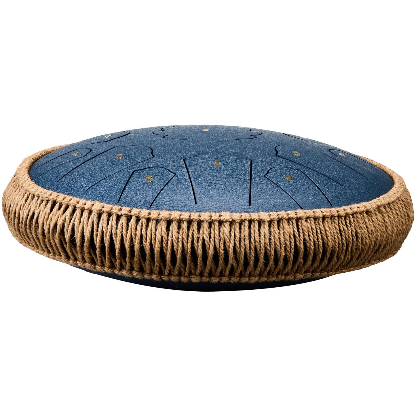Steel Tongue Drum 14 in 15 Tones Rain Drum for Outside C Major Navy Blue