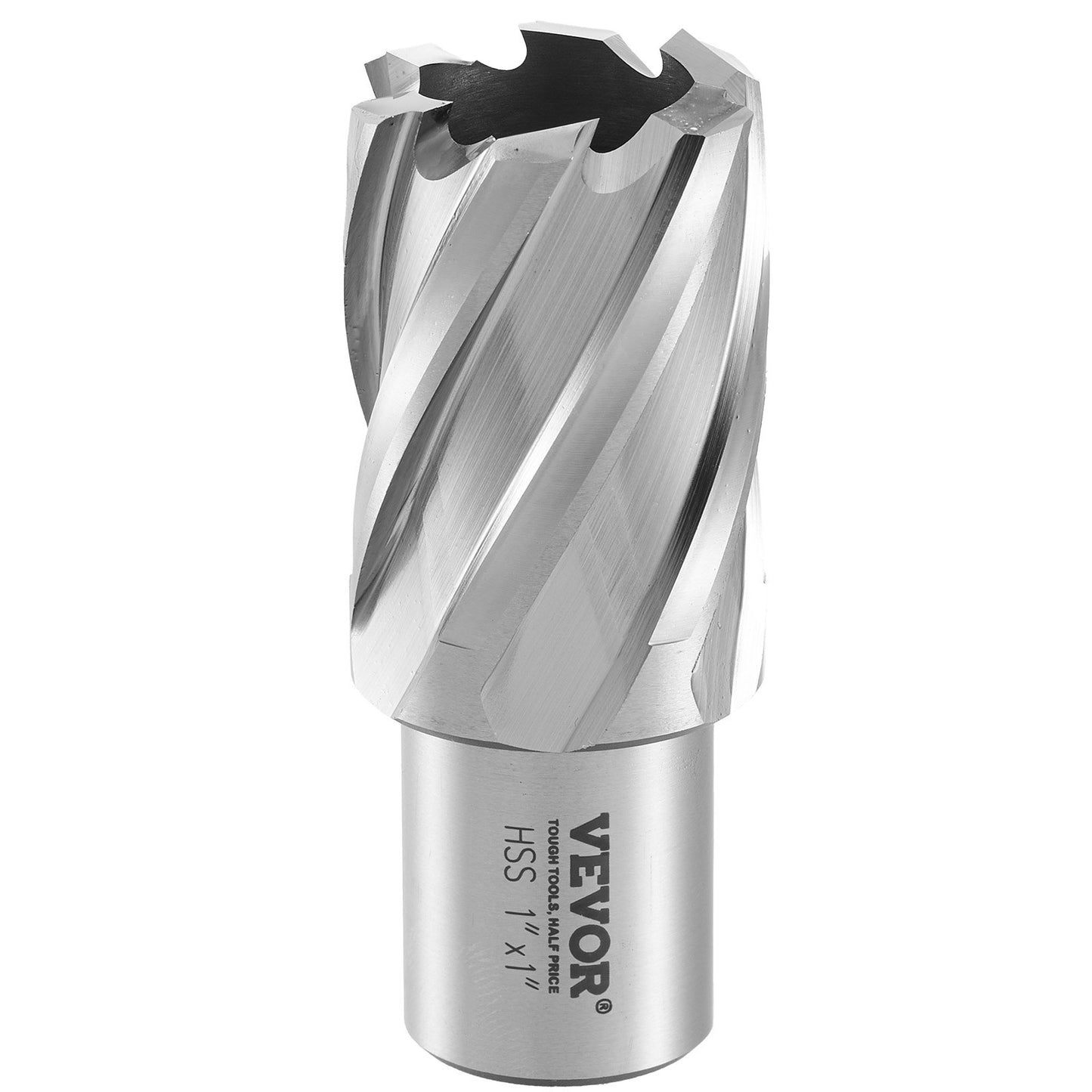 Annular Cutter Set, 13 Piece Weldon Shank Mag Drill Bits, 1" Depth of Cut, 7/16" to 1-1/16" Cutting Diameter, M2AL HSS, 2 Pilot Pins, Hex Key and Portable Case, for Use with Magnetic Drills