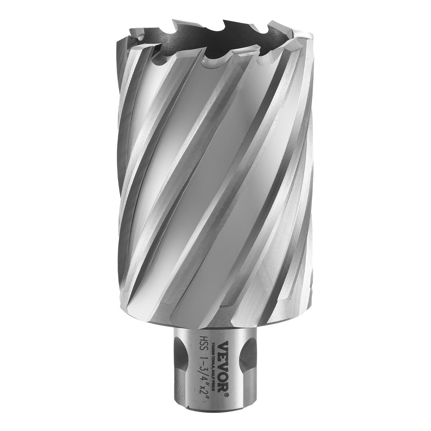 Annular Cutter Set, 6 pcs Universal Shank Mag Drill Bits, 2" Cutting Depth, 1" to 2" Cutting Diameter, M2AL High Speed Steel, with 2 Pilot Pins and Portable Case, for Use with Magnetic Drills