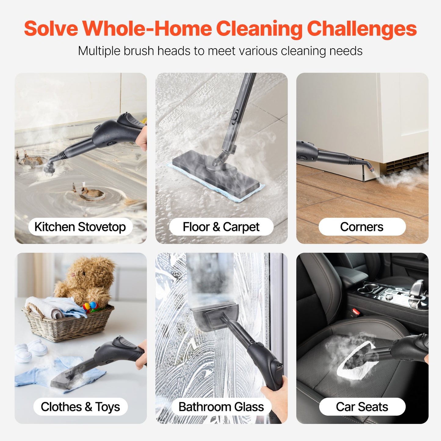 Steam Cleaner Multipurpose Steamer with 27 Home Cleaning Accessories