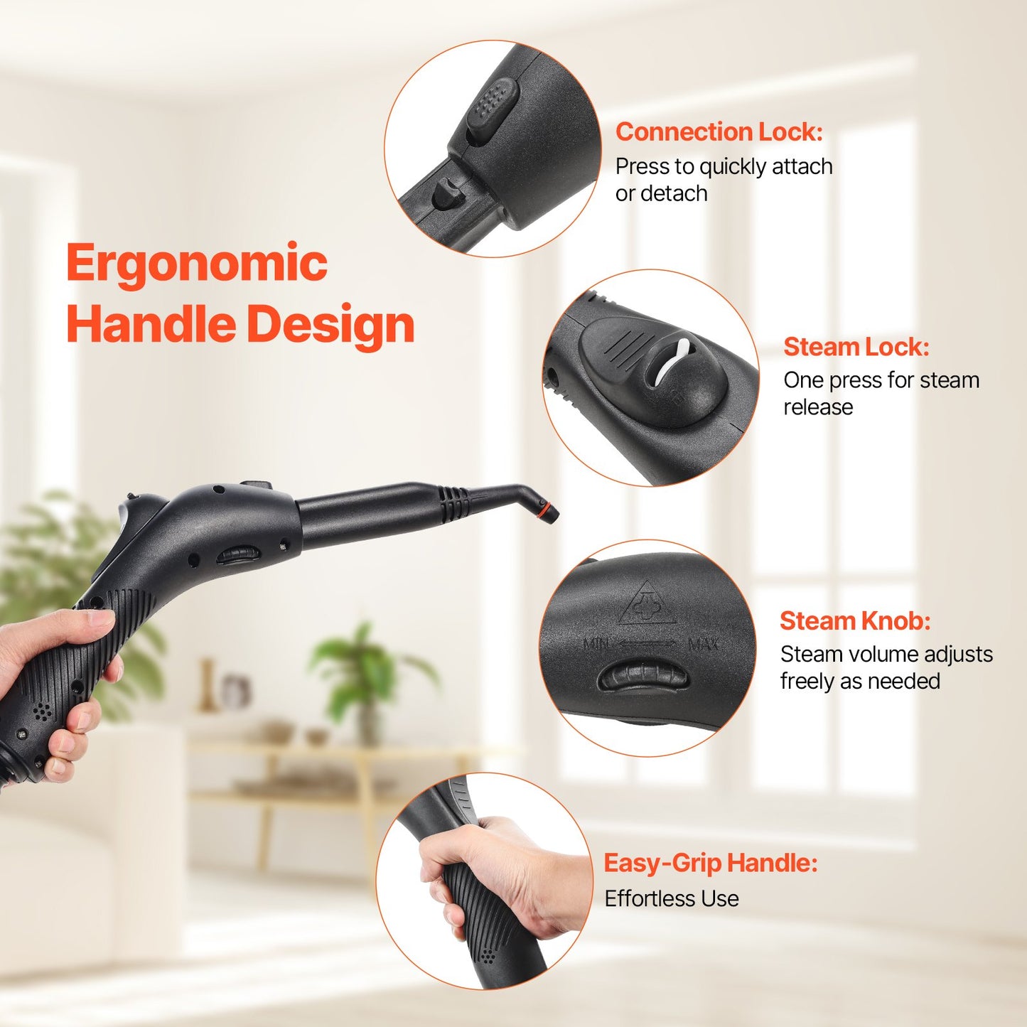 Steam Cleaner Multipurpose Steamer with 27 Home Cleaning Accessories