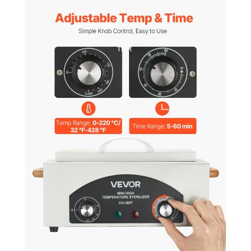 högtemperaturautoklavmaskin 2L 300W högtemperaturrengöringslåda