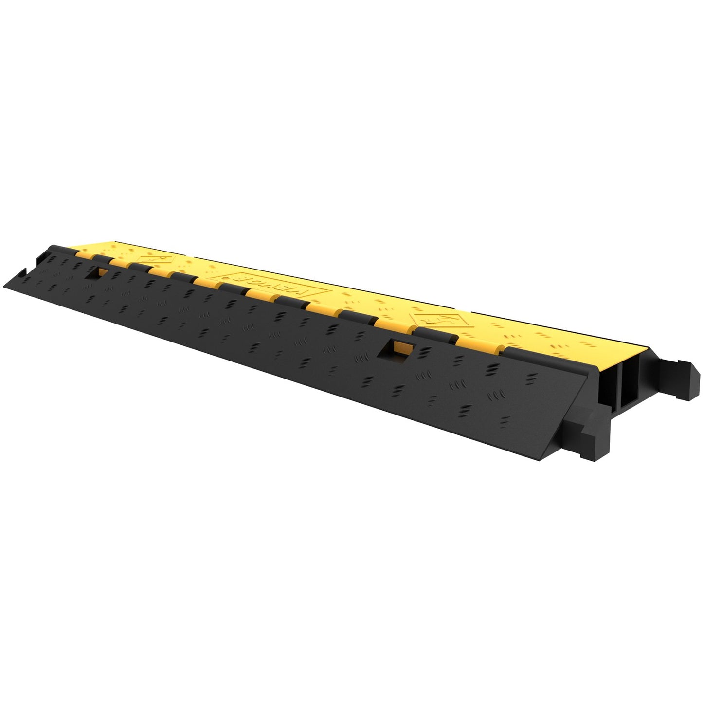 4er-Pack Gummi-Kabelschutzrampe, 2-Kanal, strapazierfähig, 66.000 lbs Tragkraft, Kabelschutzrampe, Speed Skin, Auffahrtsschlauch, Kabelrampen-Schutzabdeckung