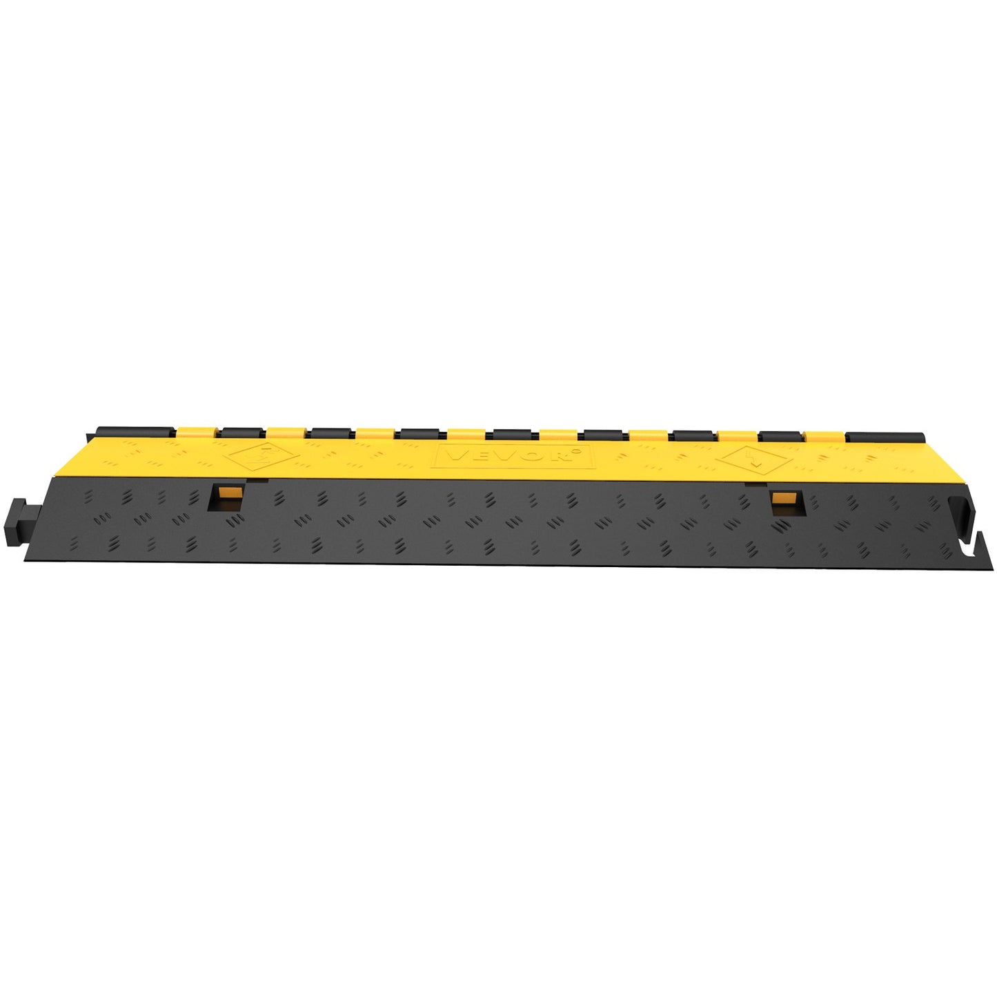 4er-Pack Gummi-Kabelschutzrampe, 2-Kanal, strapazierfähig, 66.000 lbs Tragkraft, Kabelschutzrampe, Speed Skin, Auffahrtsschlauch, Kabelrampen-Schutzabdeckung