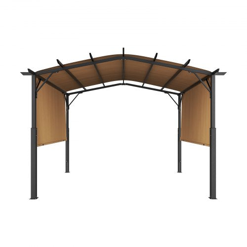 10x10 ft retractable outdoor pergola with canopy arched metal pergola | EU