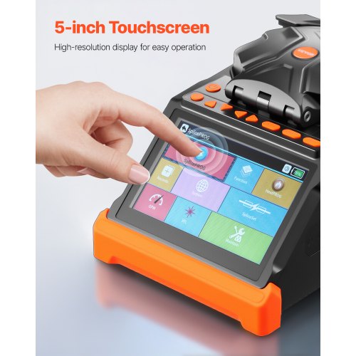 Faser-Fusionsspleißgerät, 6 Motoren, Kern- und Manteleinstellung, 5-Zoll-Touchscreen