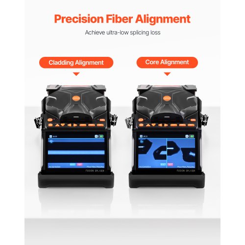 Fiber Fusion Splicer 6 Motoren Kern- und Manteleinstellung 5" LCD-Bildschirm