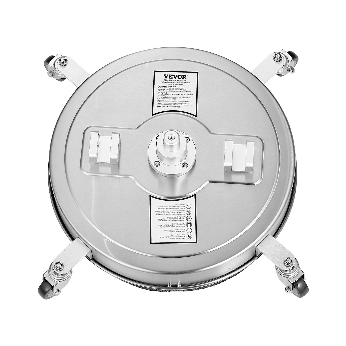 20" Hochdruckreiniger, Oberflächenreinigung, 4 Räder, Doppelgriffe, 4000 Max PSI