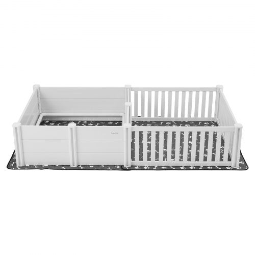 Valpningslåda för hundar 237 x 112 x 46 cm, 2 rum, för extra stora hundar | EU