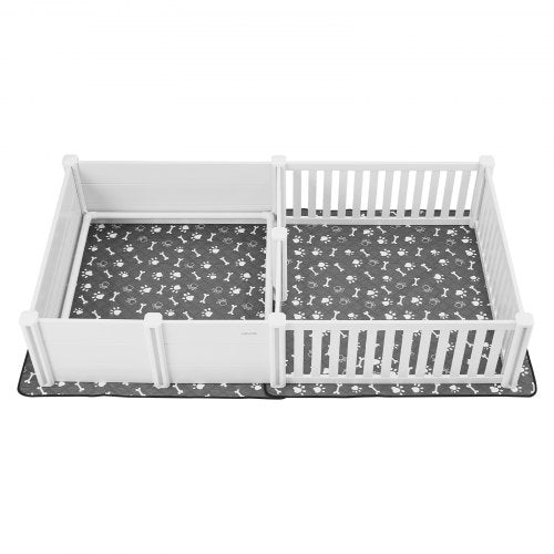 Valpningslåda för hundar 237 x 112 x 46 cm, 2 rum, för extra stora hundar | EU