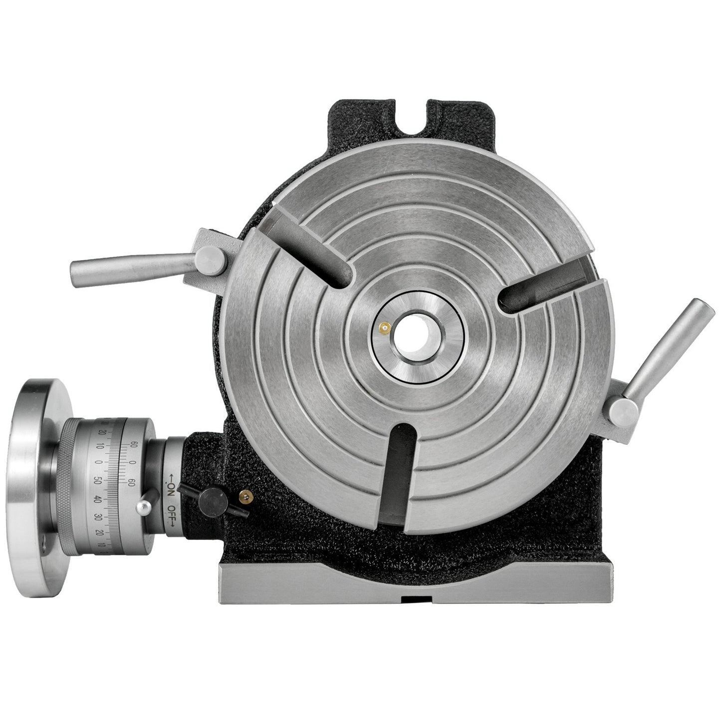 Drehtisch, 8 Zoll/200 mm, horizontaler und vertikaler Drehtisch, 3-Schlitz-Drehtisch für Fräsmaschinen, MT-3-Drehtisch zum Fräsen, 360-Grad-Präzisions-Drehtisch zum Fräsen, Bohrschraubstock