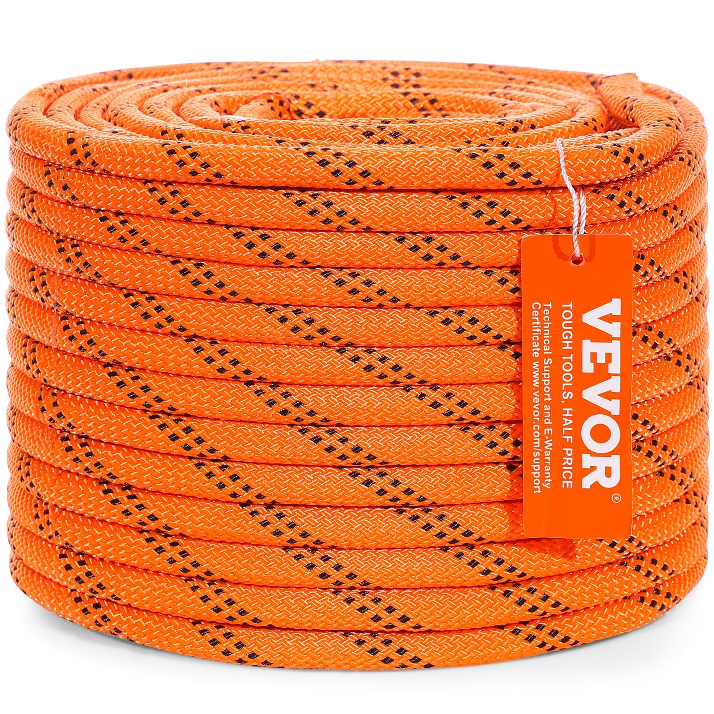 Arborist trädklättrrep dubbelflätad polyester 3/8" x 120' 48-strängar