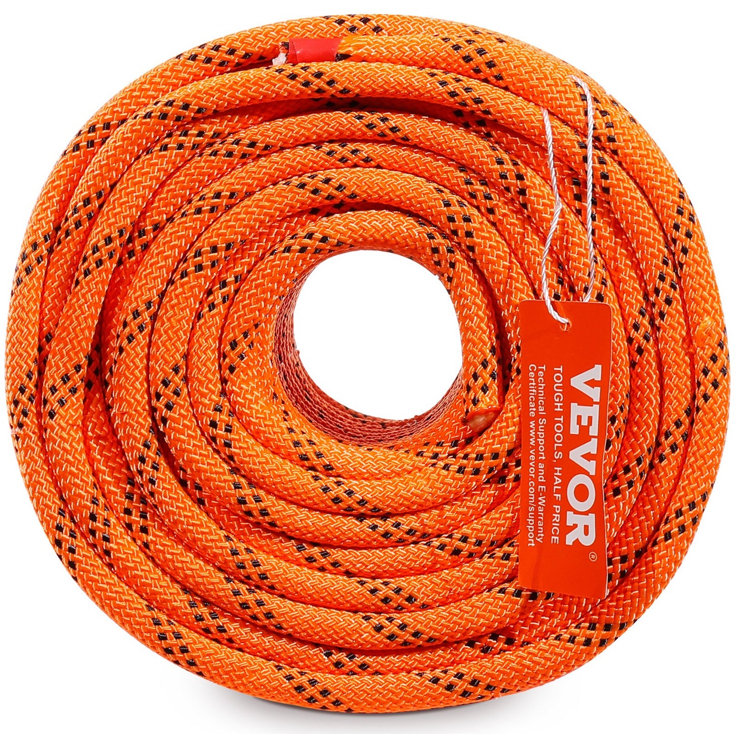 Arborist trädklättrrep dubbelflätad polyester 3/8" x 120' 48-strängar