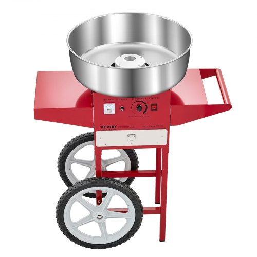 Commercial Cotton Candy Machine with Cart Cotton Candy Machine 1000W Red | EU