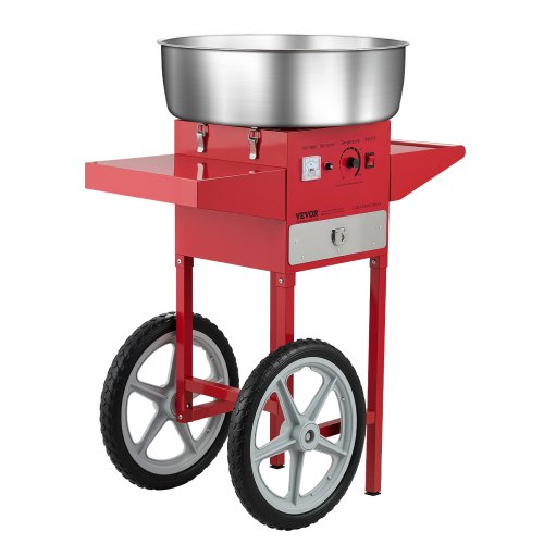 Commercial Cotton Candy Machine with Cart Cotton Candy Machine 1000W Red | EU