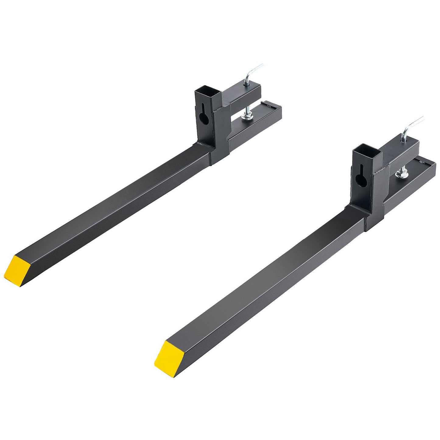 Pallet Forks, 2000 lbs Capacity Clamp On Pallet Forks, 43" Tractor Bucket Forks, Heavy Duty Front End Loader Attachments for Tractor, Skid Steer Loader, Loader Bucket, Tractor Forks for Agriculture and Farming